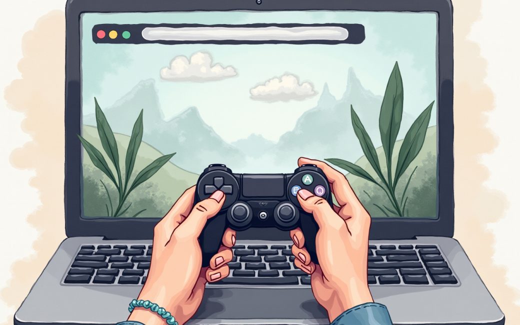 Browser tab with a game loading, no download or account setup required.